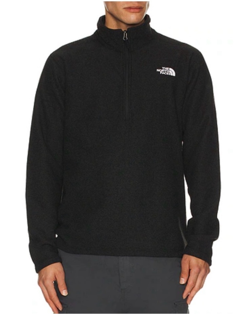 The North face, Textured Cap Rock Sweater in TNF Black Heather size small